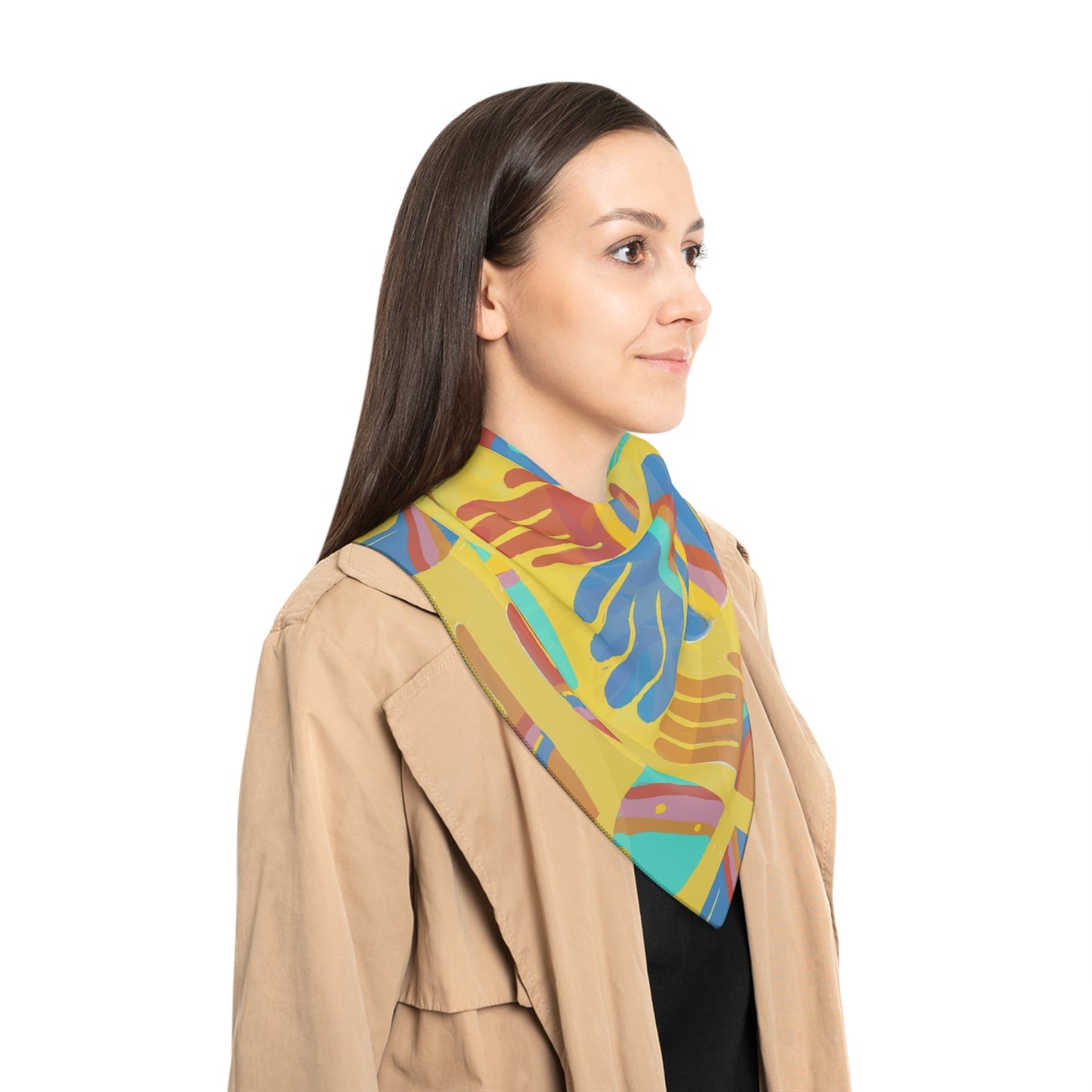 Rainbow Hands Scarf | Colorful Handprints Yellow