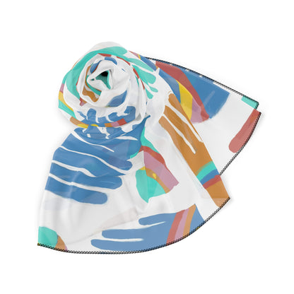 Rainbow Hands Scarf | Colorful Handprints White