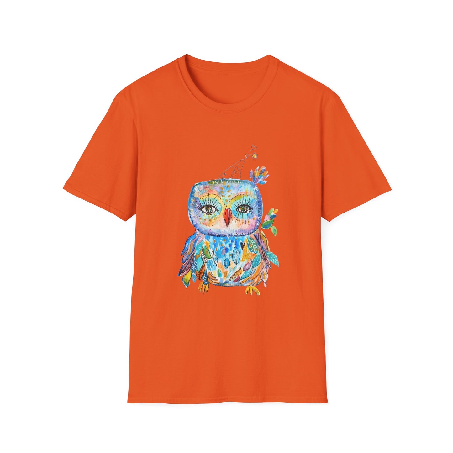 Colorful Owls Softstyle T-shirt - The Babushka