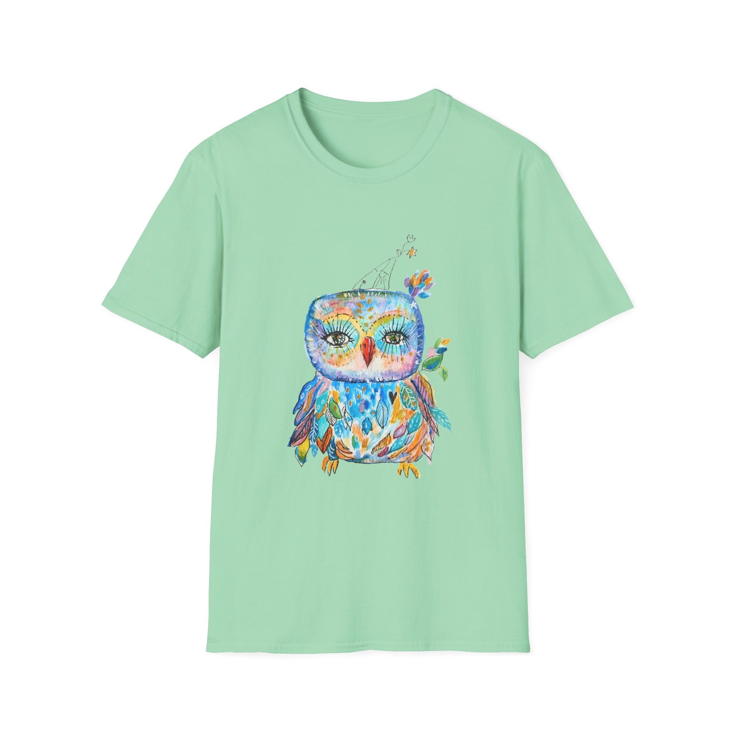 Colorful Owls Softstyle T-shirt - The Babushka
