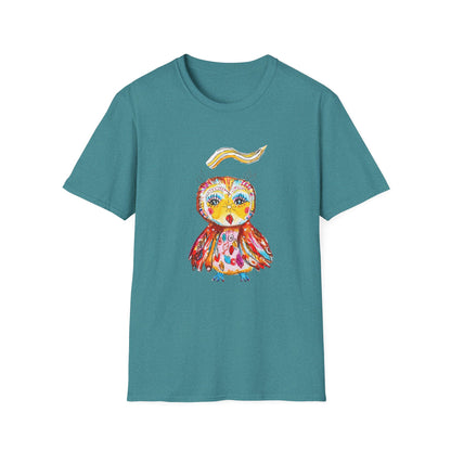 Colorful Owls Softstyle T-Shirt - The Song Maker