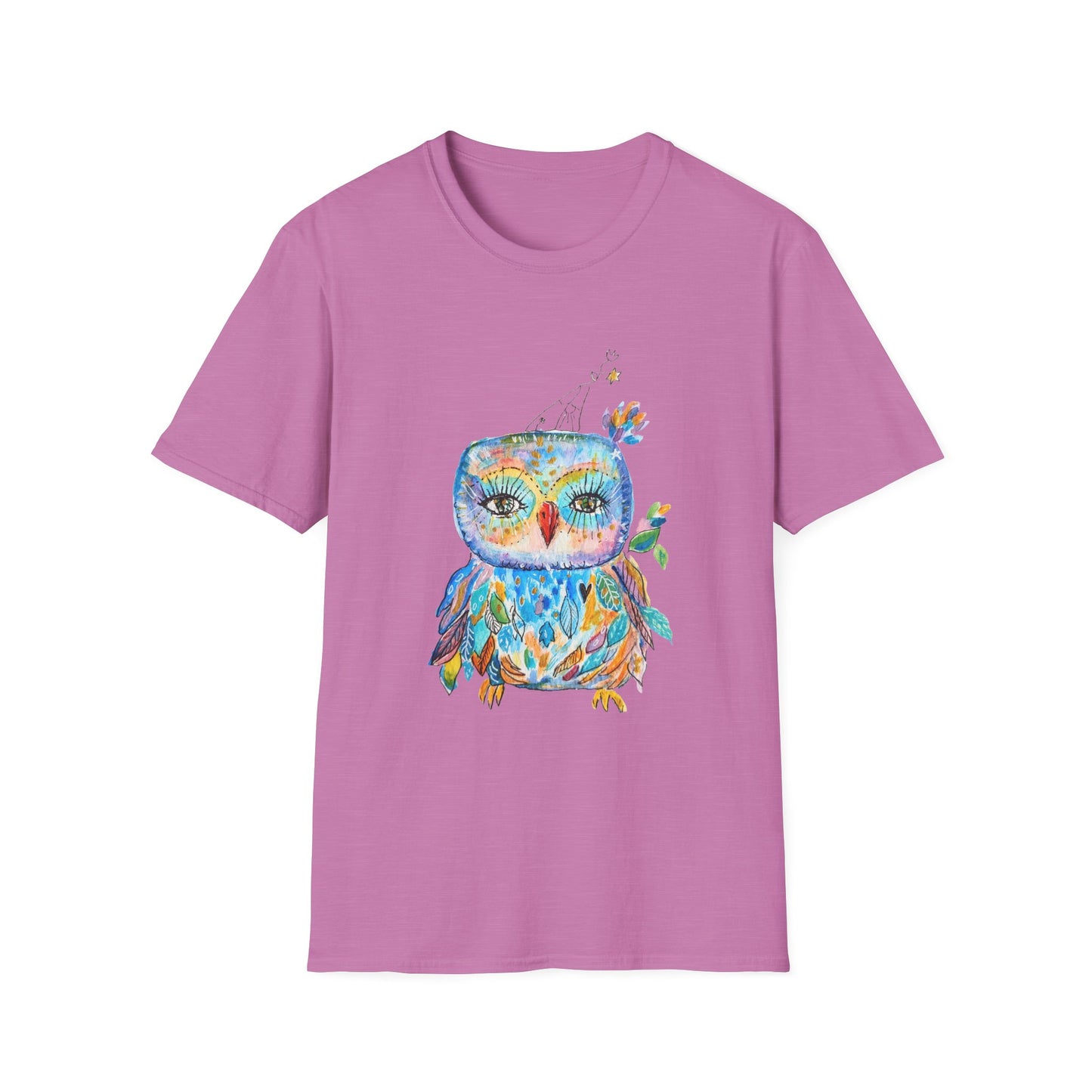 Colorful Owls Softstyle T-shirt - The Babushka