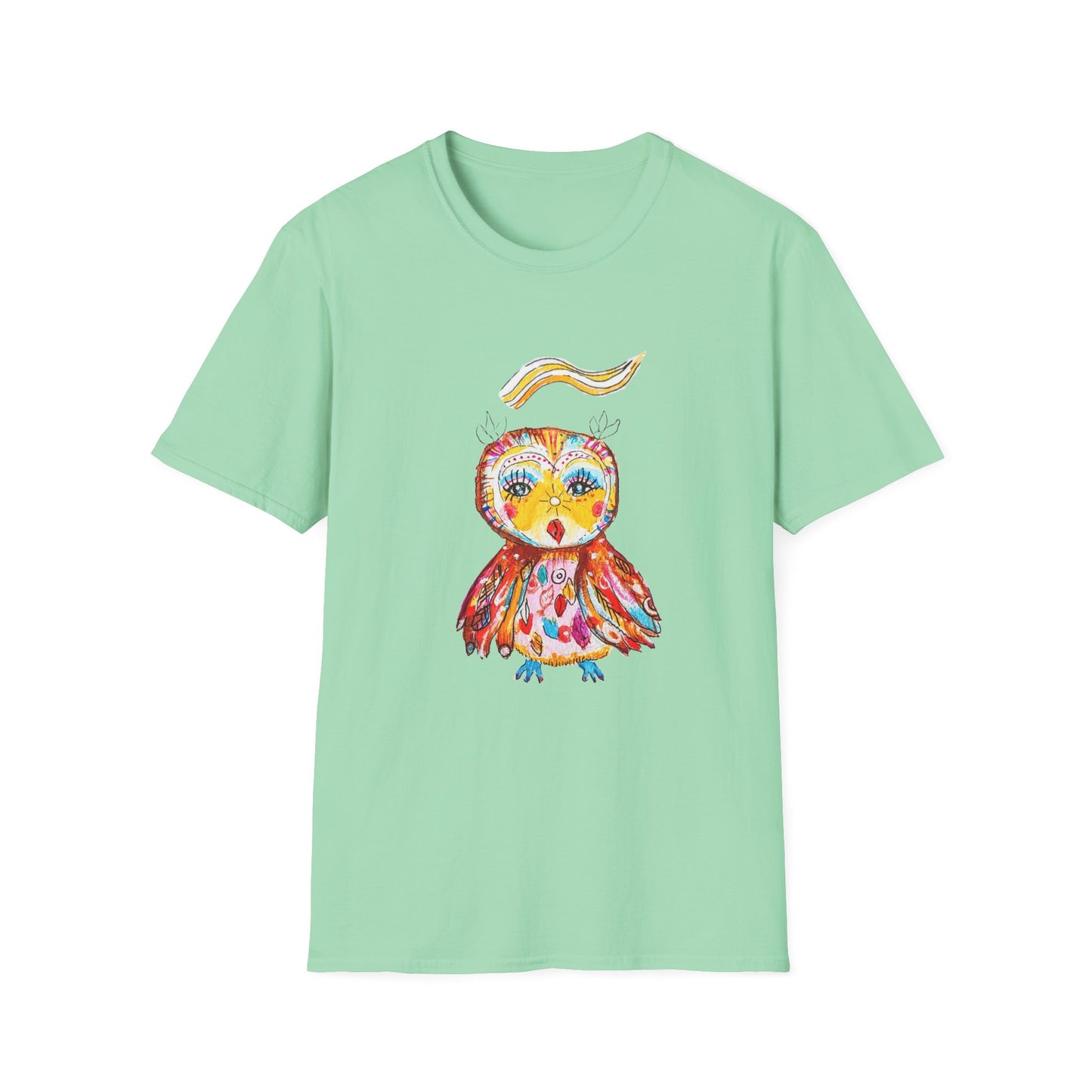 Colorful Owls Softstyle T-Shirt - The Song Maker