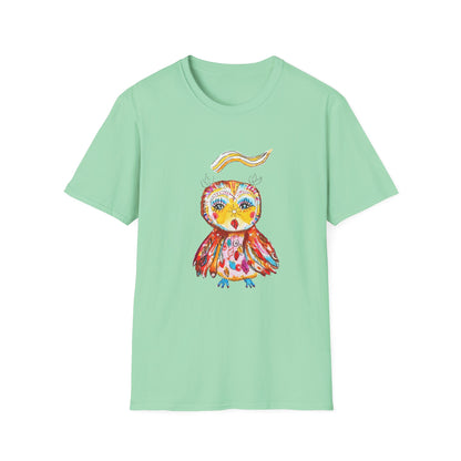 Colorful Owls Softstyle T-Shirt - The Song Maker