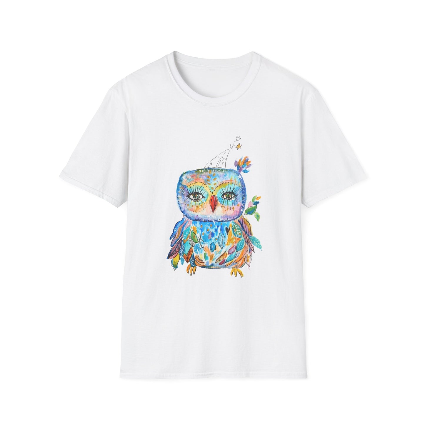 Colorful Owls Softstyle T-shirt - The Babushka