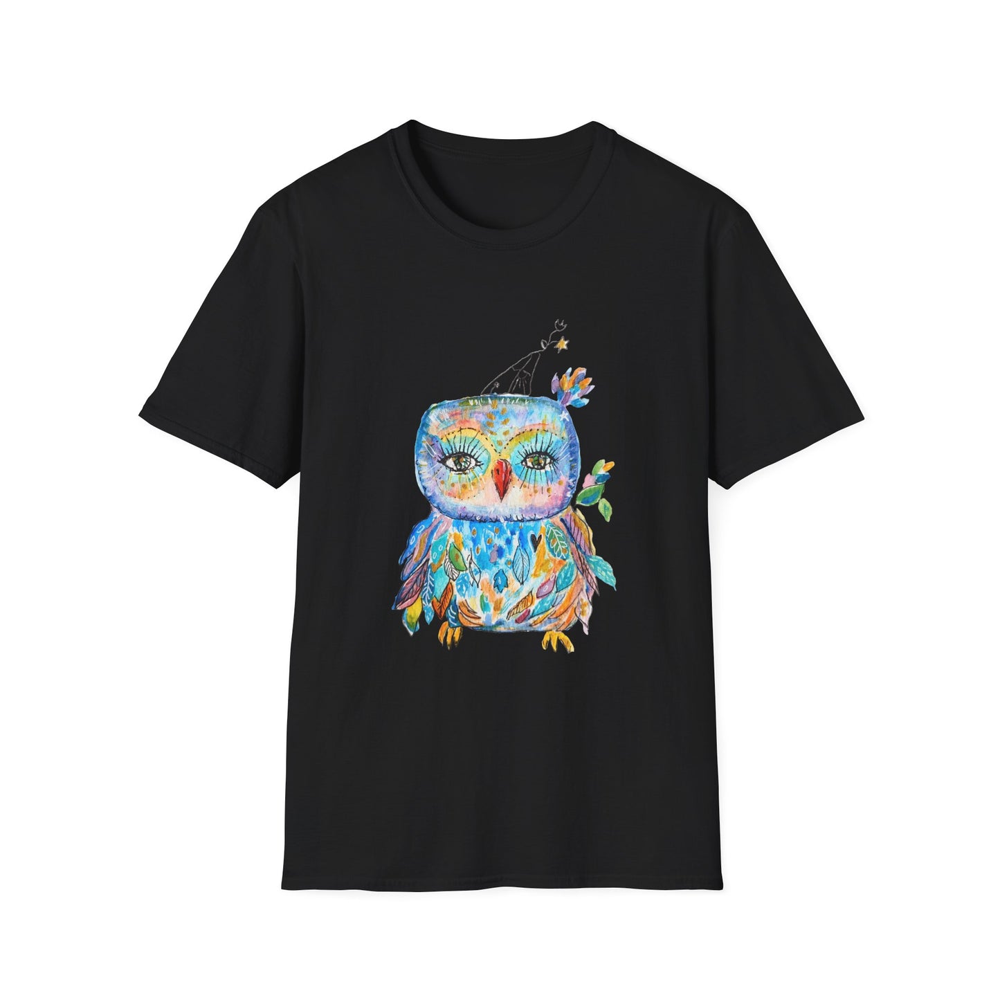 Colorful Owls Softstyle T-shirt - The Babushka