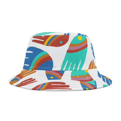 Rainbow Hands Bucket Hat | White All Over Print