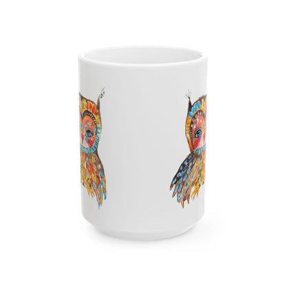 Colorful Owls Ceramic Mug - The Sweetheart
