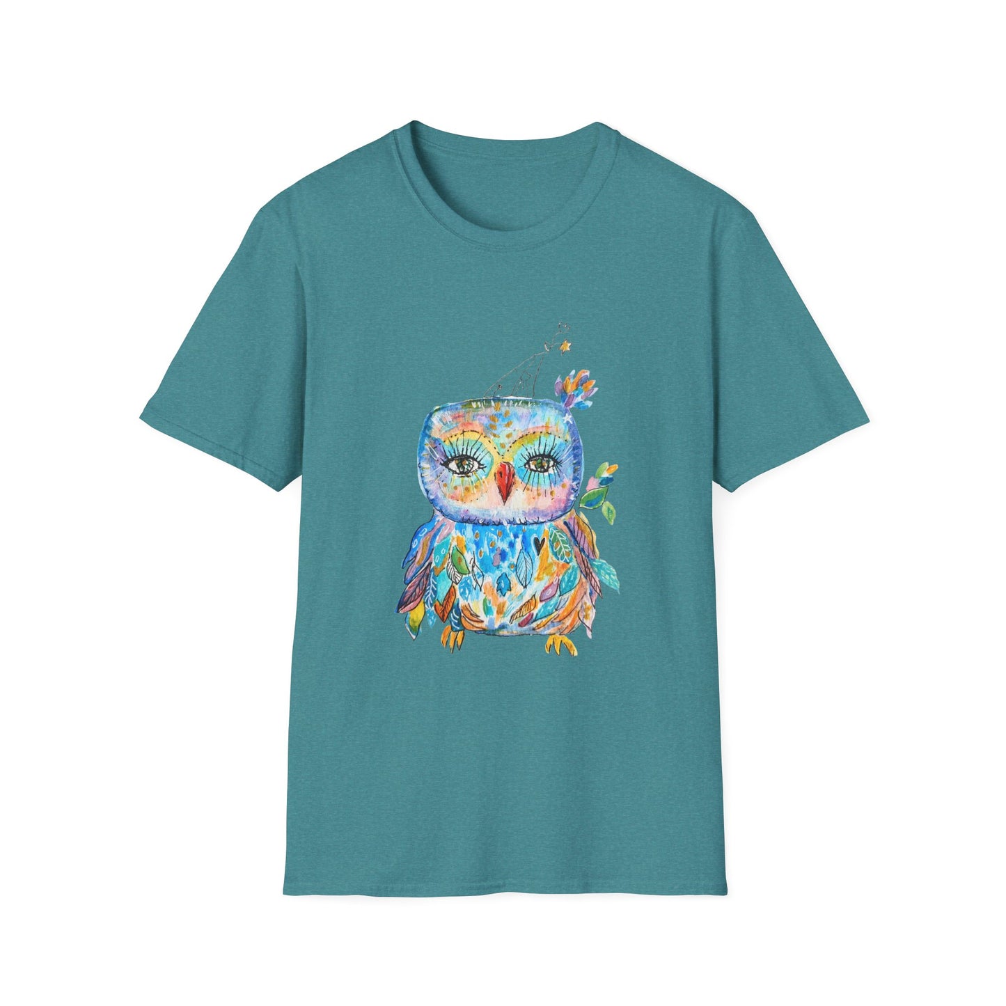 Colorful Owls Softstyle T-shirt - The Babushka
