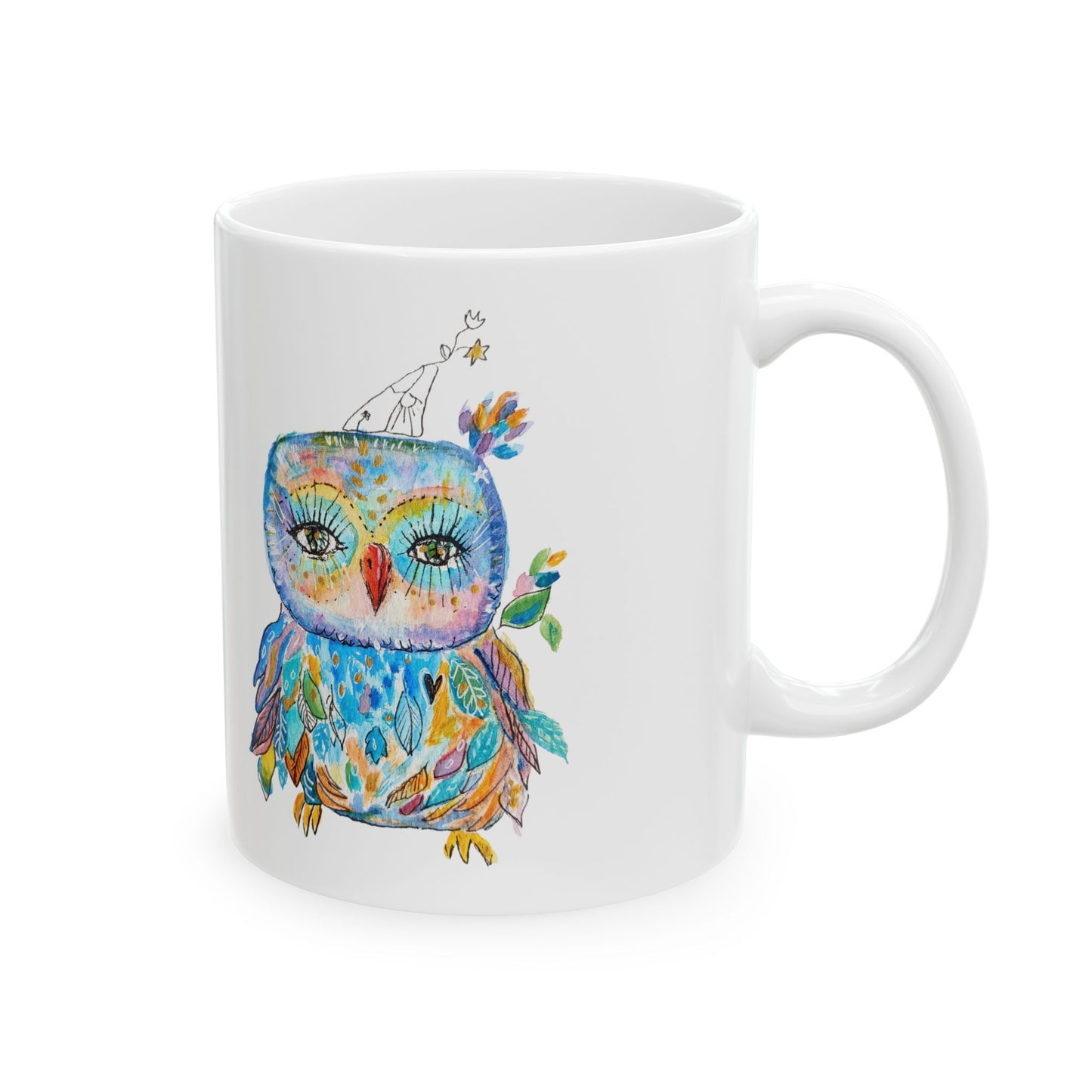 Colorful Owls Ceramic Mug - The Babushka