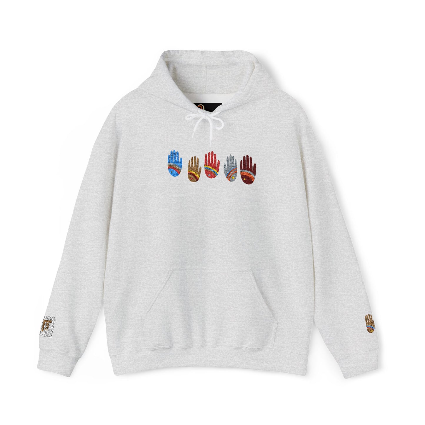 Rainbow Hands Hoodie | Rainbow Handprints in Multiple Colors