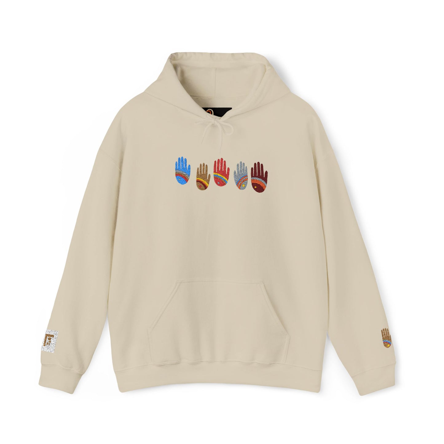 Rainbow Hands Hoodie | Rainbow Handprints in Multiple Colors