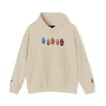 Rainbow Hands Hoodie | Rainbow Handprints in Multiple Colors