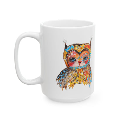 Colorful Owls Ceramic Mug - The Sweetheart