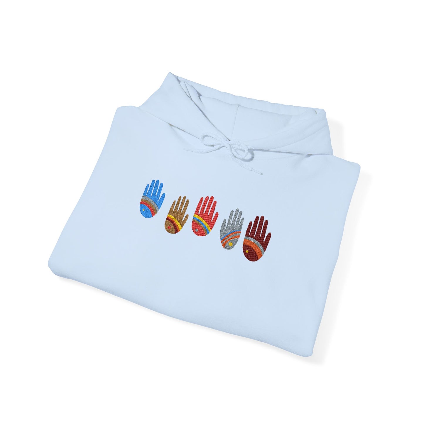 Rainbow Hands Hoodie | Rainbow Handprints in Multiple Colors