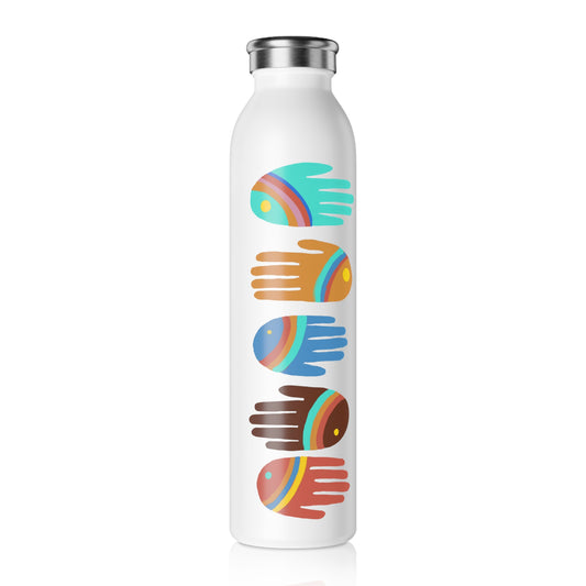 Rainbow Hands | Handprints Water Bottle
