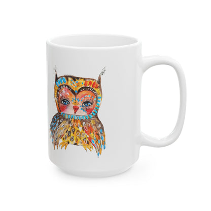 Colorful Owls Ceramic Mug - The Sweetheart