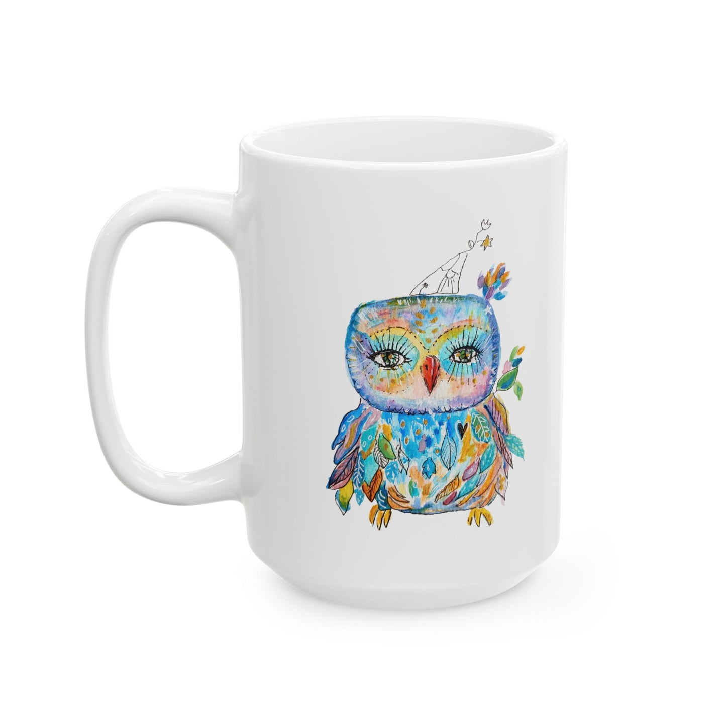 Colorful Owls Ceramic Mug - The Babushka