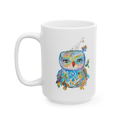 Colorful Owls Ceramic Mug - The Babushka