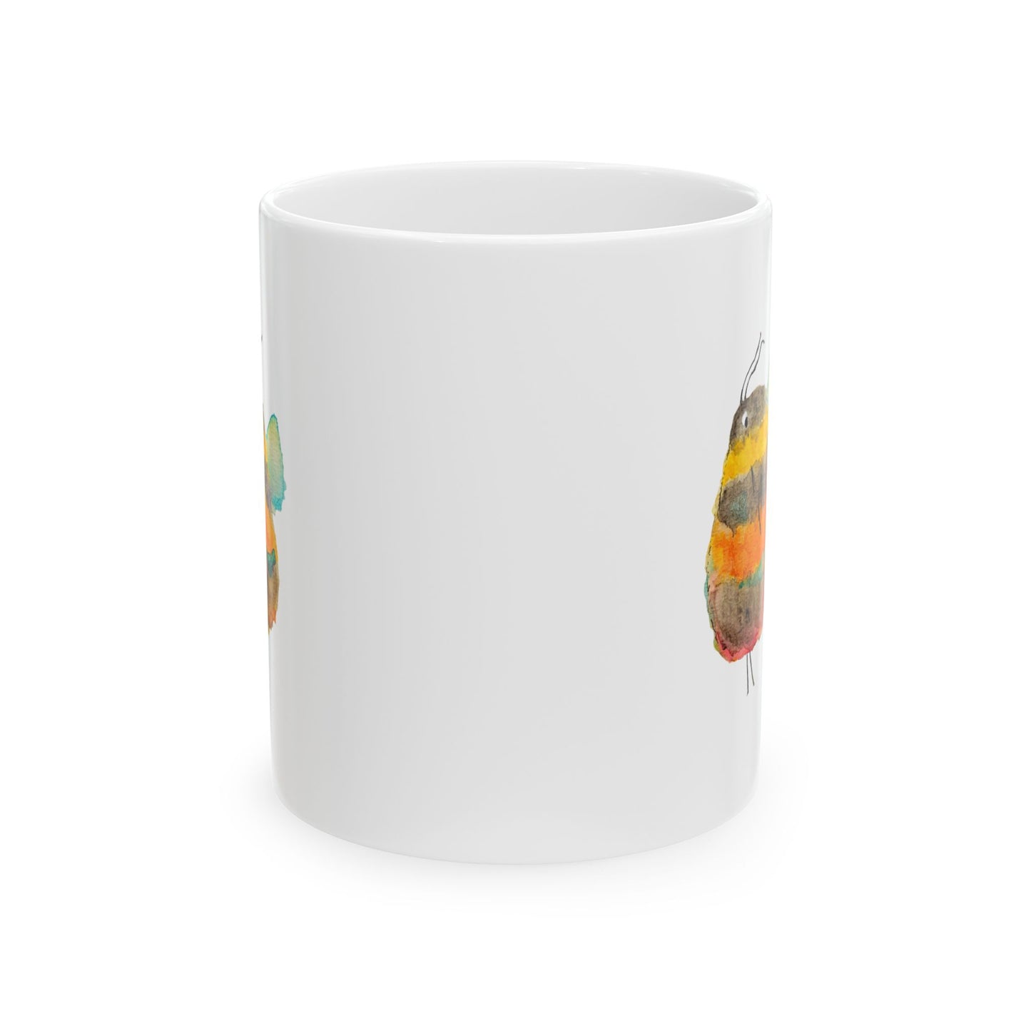 Chumblebees White Ceramic Mug