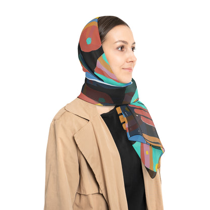 Rainbow Hands Scarf | Colorful Handprints Black