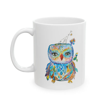 Colorful Owls Ceramic Mug - The Babushka