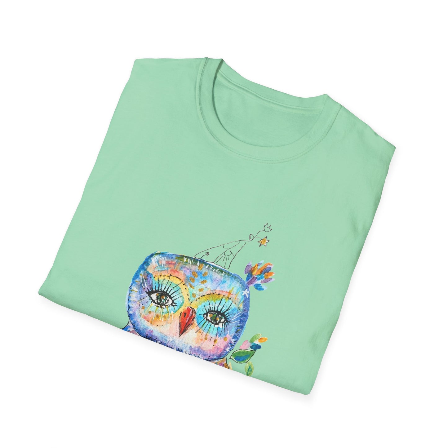 Colorful Owls Softstyle T-shirt - The Babushka