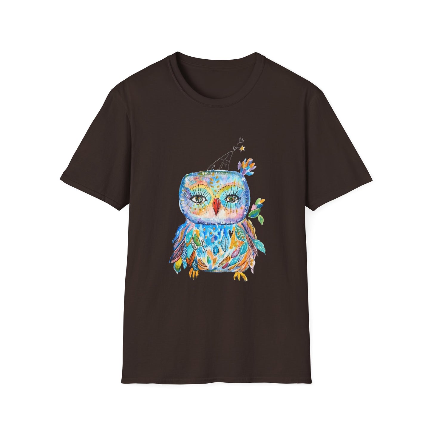 Colorful Owls Softstyle T-shirt - The Babushka
