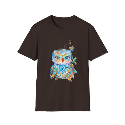 Colorful Owls Softstyle T-shirt - The Babushka