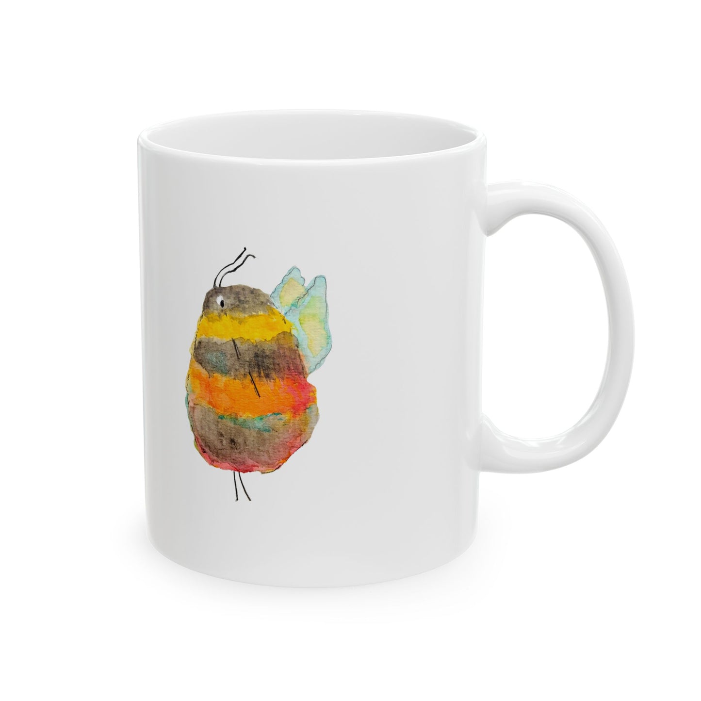 Chumblebees White Ceramic Mug