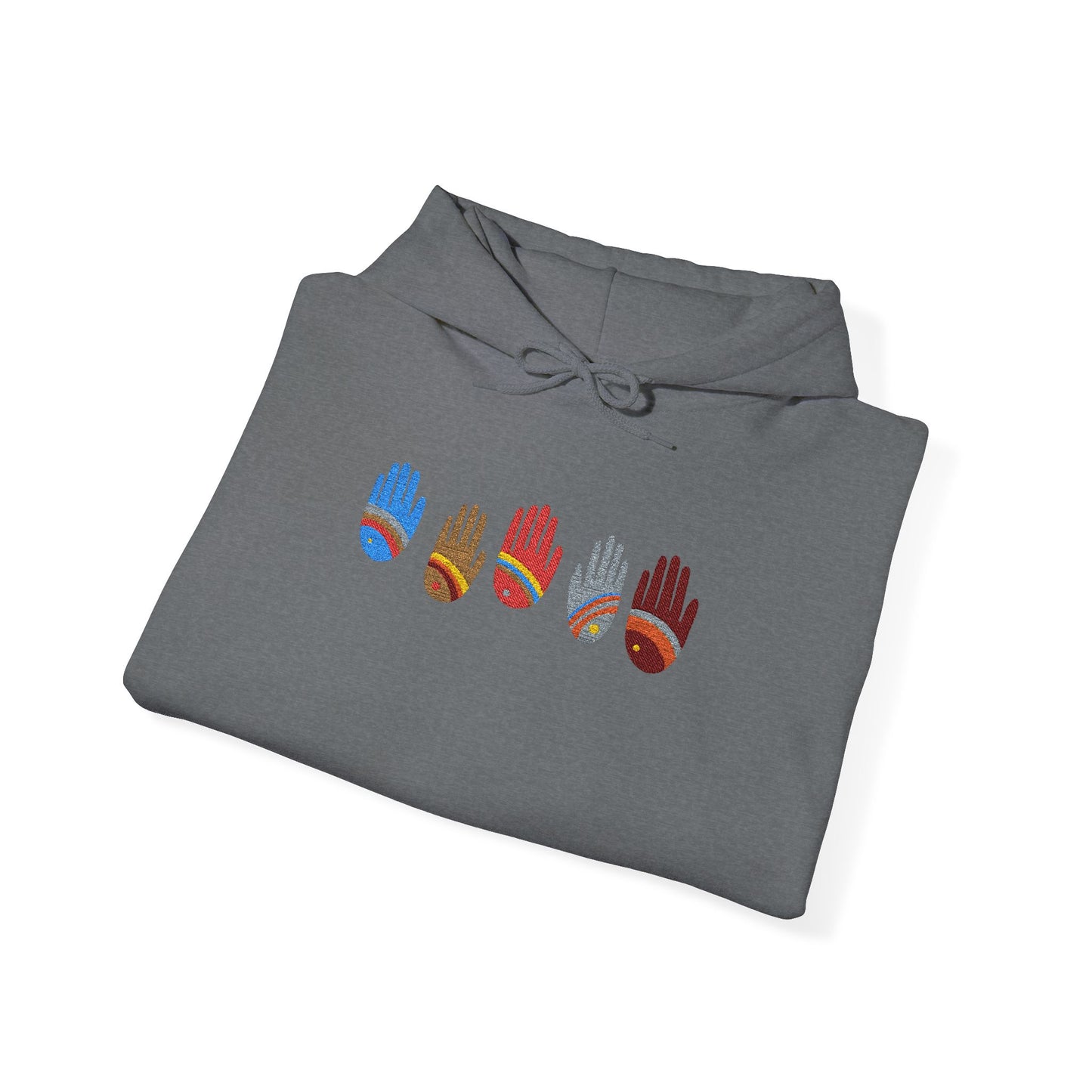 Rainbow Hands Hoodie | Rainbow Handprints in Multiple Colors