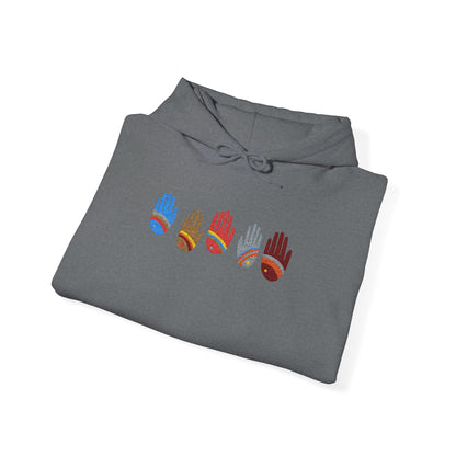 Rainbow Hands Hoodie | Rainbow Handprints in Multiple Colors