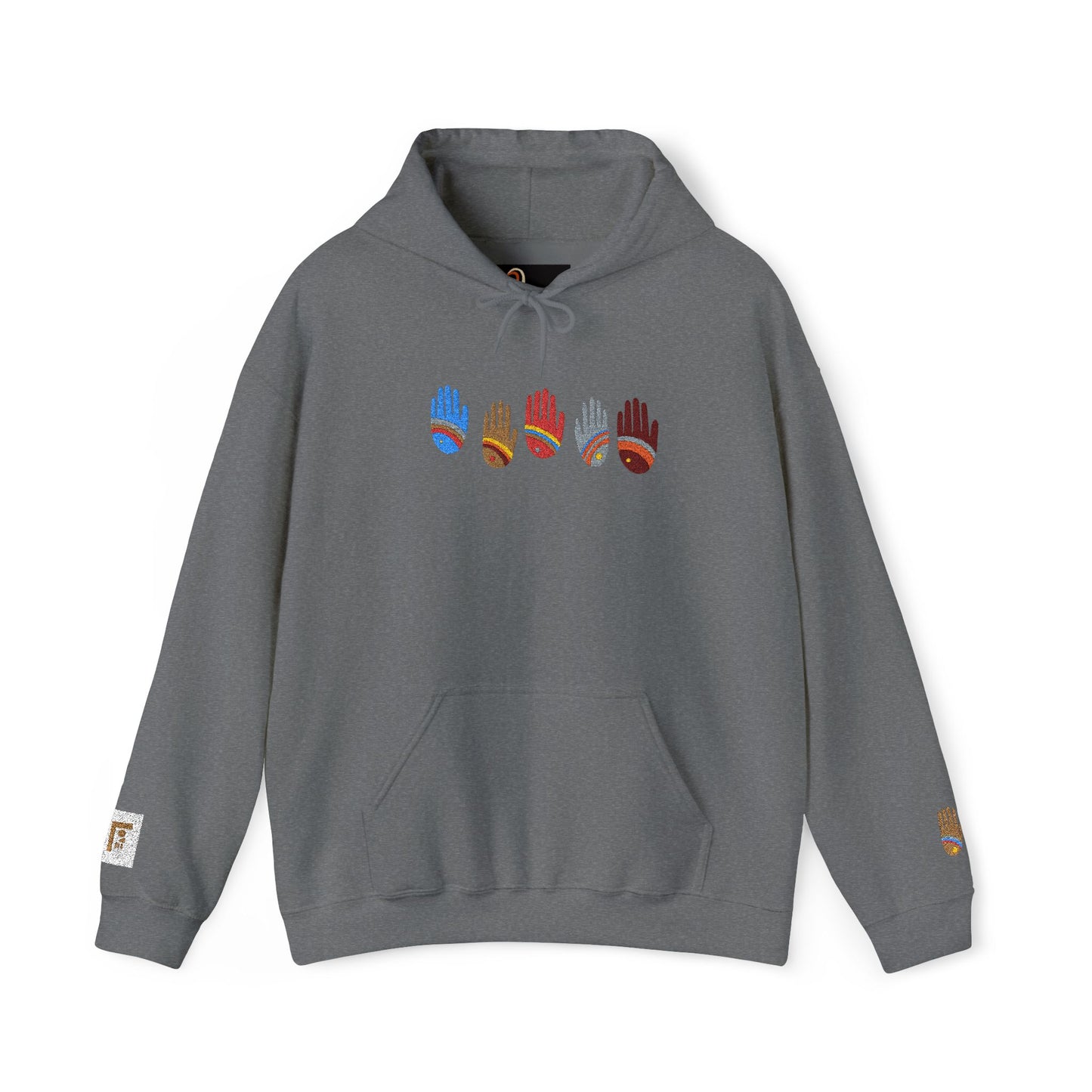 Rainbow Hands Hoodie | Rainbow Handprints in Multiple Colors