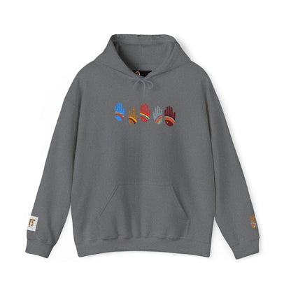 Rainbow Hands Hoodie | Rainbow Handprints in Multiple Colors