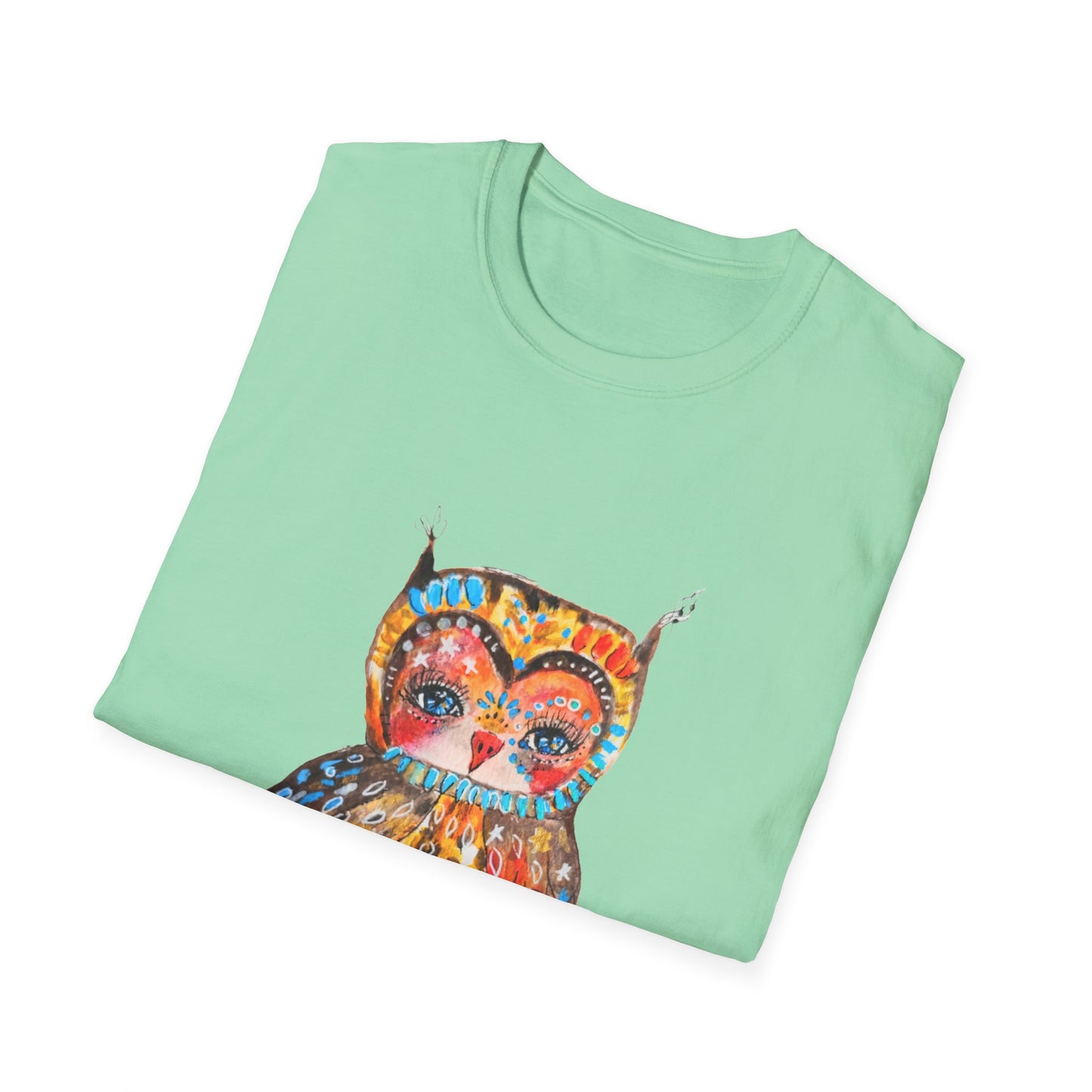 Colorful Owls Softstyle T-Shirt - The Sweetheart