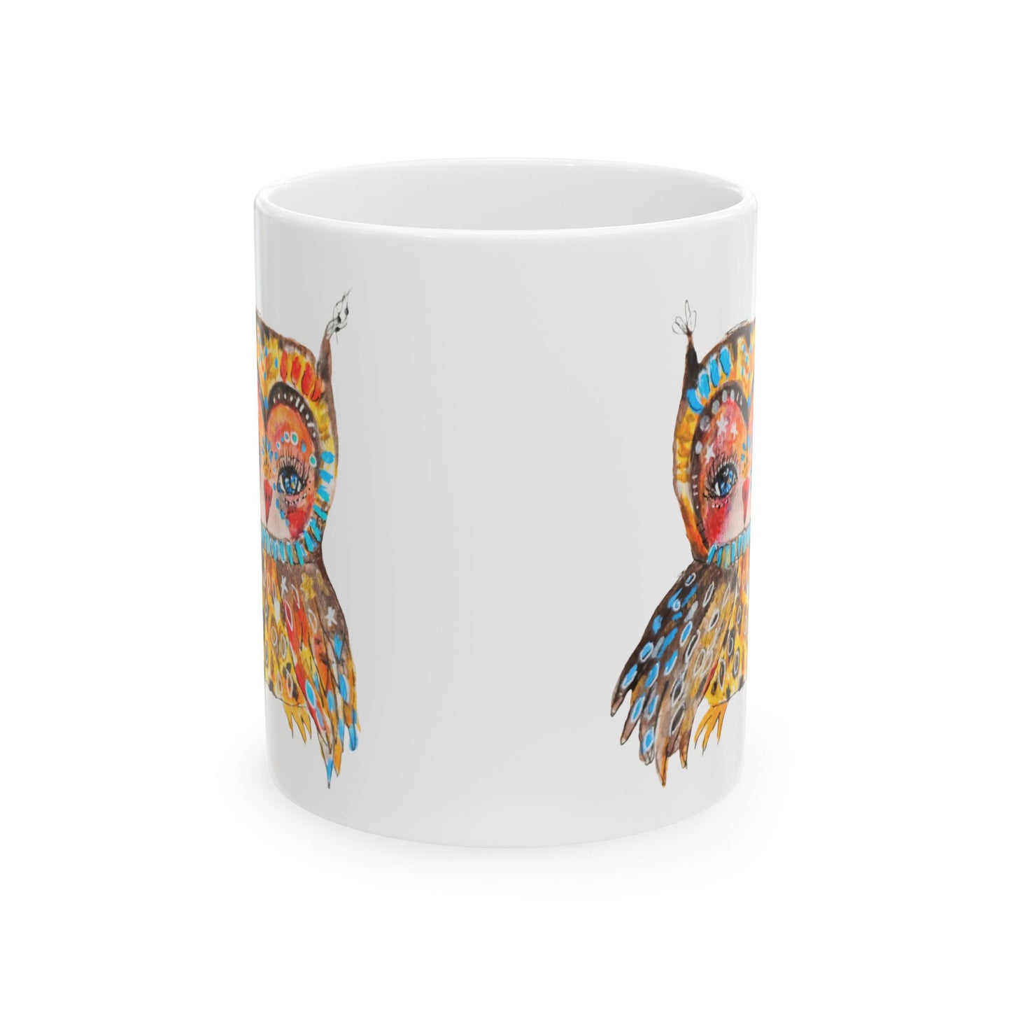 Colorful Owls Ceramic Mug - The Sweetheart