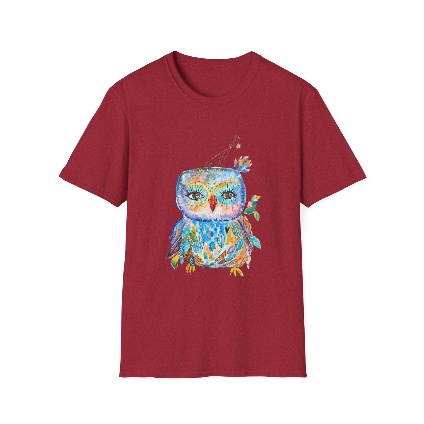 Colorful Owls Softstyle T-shirt - The Babushka