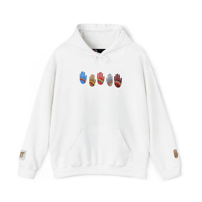 Rainbow Hands Hoodie | Rainbow Handprints in Multiple Colors