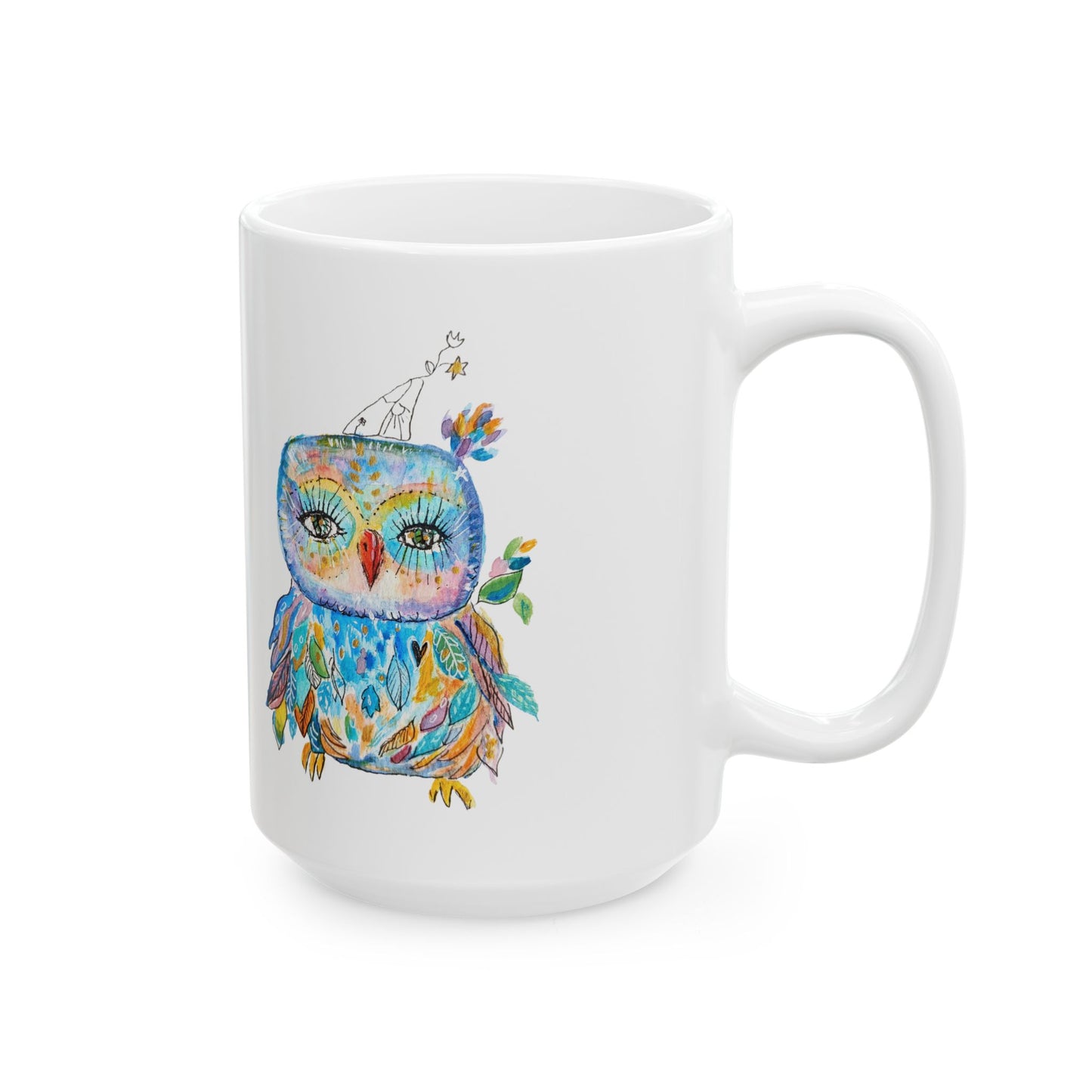 Colorful Owls Ceramic Mug - The Babushka