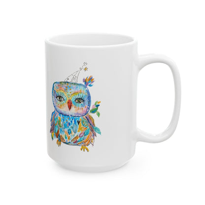 Colorful Owls Ceramic Mug - The Babushka