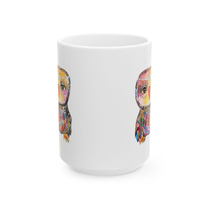 Colorful Owls Ceramic Mug - The Princess