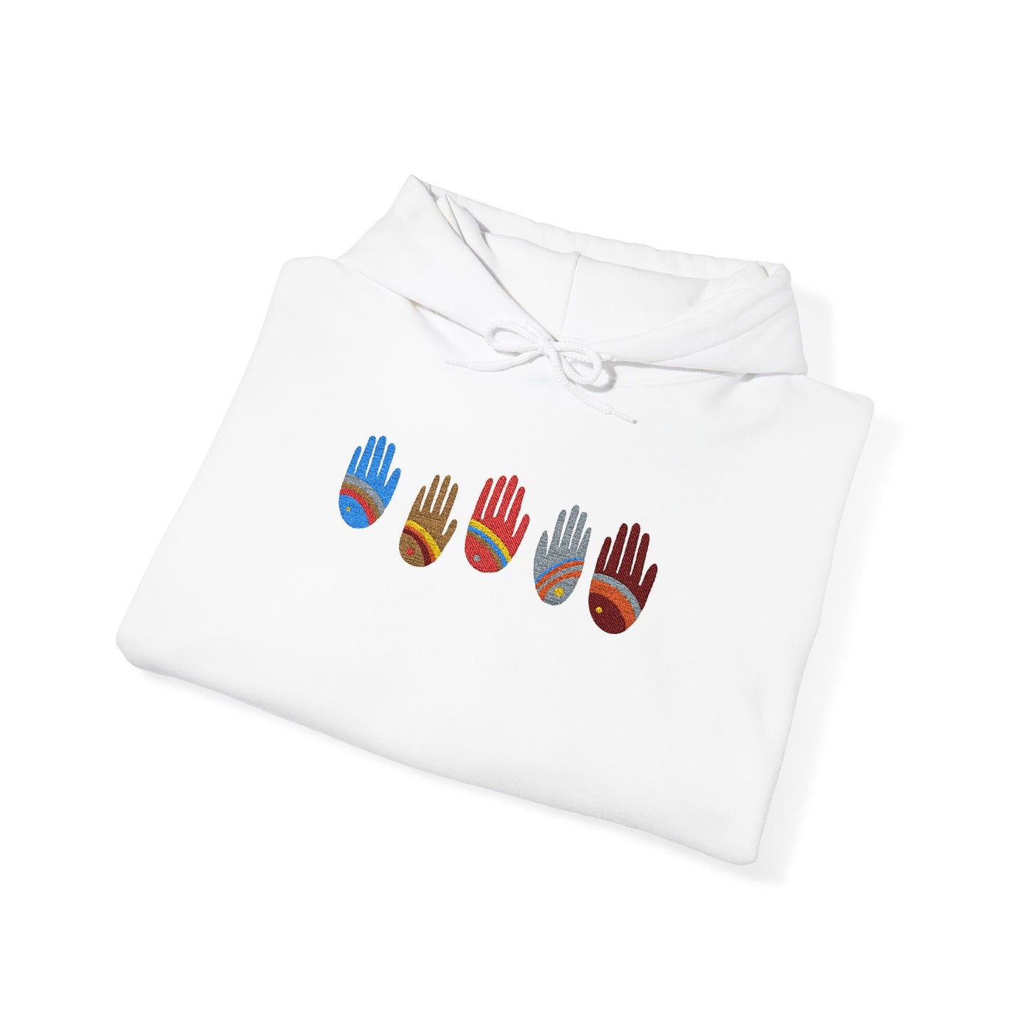 Rainbow Hands Hoodie | Rainbow Handprints in Multiple Colors